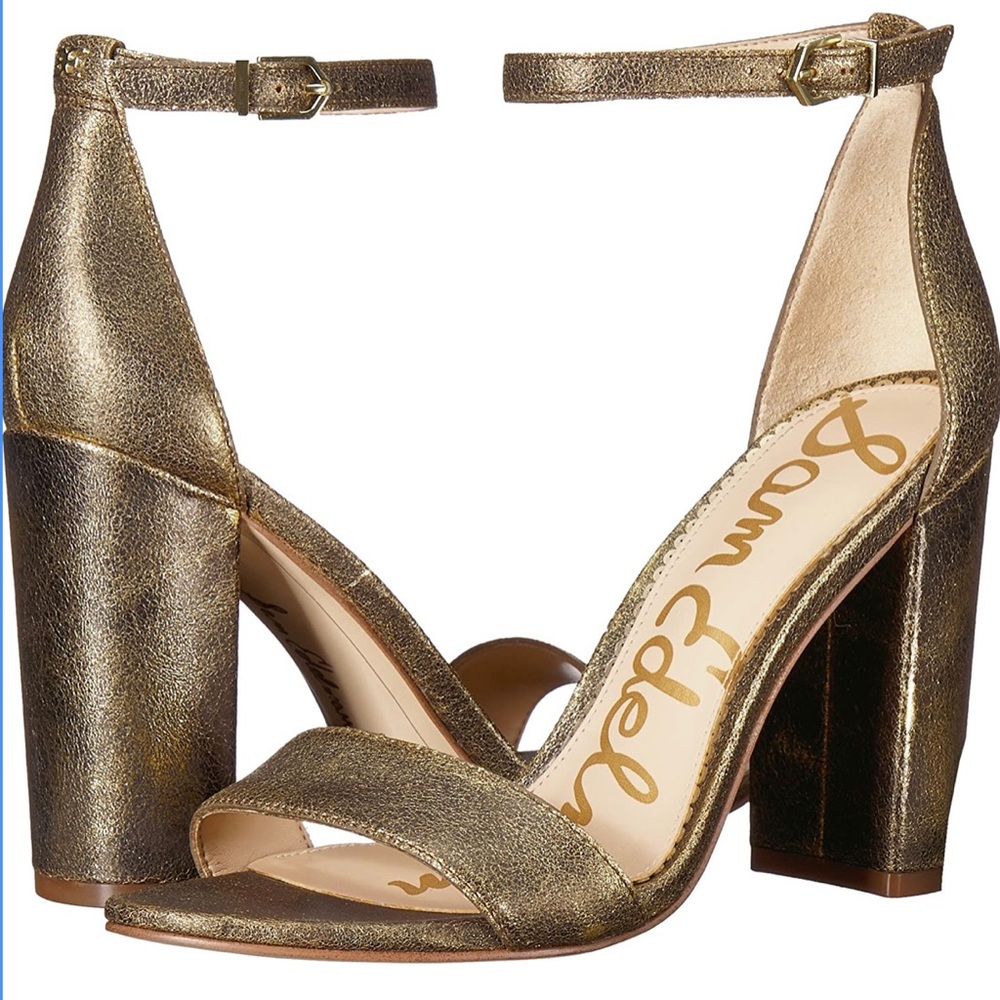 Sam Edelman sandal , size 6w ,color golden bronze
